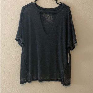 Free People choker V-neck plunge